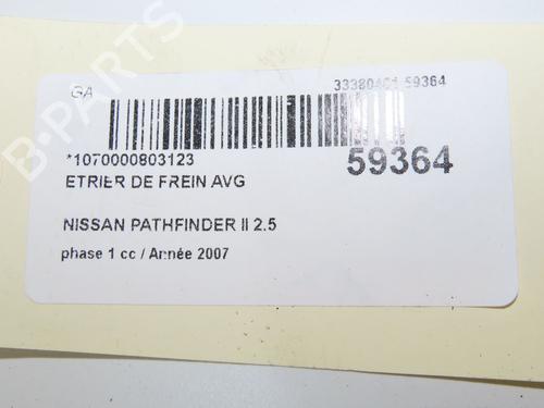 Left front brake caliper NISSAN PATHFINDER III (R51) 2.5 dCi 4WD | BP39180432M105 - Image 4