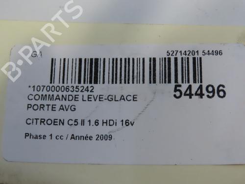 Left front window switch CITROËN C5 III (RD_) 1.6 HDi 110 (RD9HZC) | BP29469775I27 