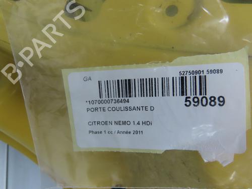 Used Right slide door Right slide door CITROËN NEMO Box Body/MPV (AA_) 1.4 HDi (68 hp) 36511075 36511075