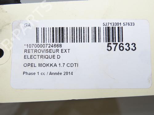 right-mirror-opel-mokka-mokka-x-j13-2012-2013-2014-2015-2016-2017-2018-2019-37185860 main image