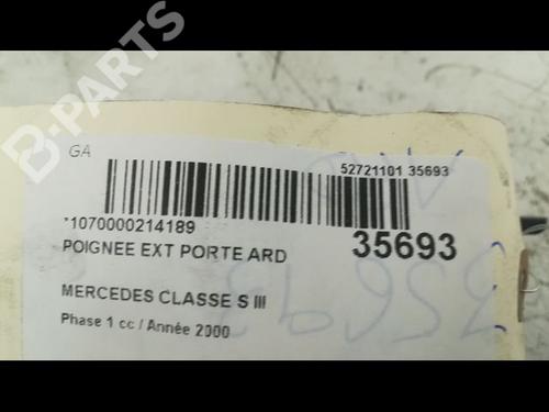 Rear right exterior door handle MERCEDES-BENZ S-CLASS (W220) S 600 (220.878, 220.178) | BP9605628C130 