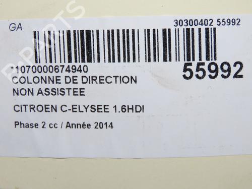 Coluna de dirección CITROËN C-ELYSEE (DD_) 1.6 HDI 92 | BP32332323M21 