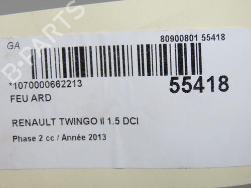 Used Right taillight Right taillight RENAULT TWINGO II (CN0_) 1.5 dCi 75 (75 hp) 32076163 32076163