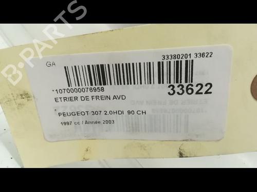 right-front-brake-caliper-peugeot-307-3ac-20-hdi-90-441068-2000-2001-2002-2003-2004-2005-2006-2007-2008-2009-2010-2011-2012-14877179 main image