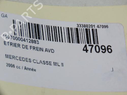 Right front brake caliper MERCEDES-BENZ M-CLASS (W164) ML 350 4-matic (164.186) | BP18415098M104 