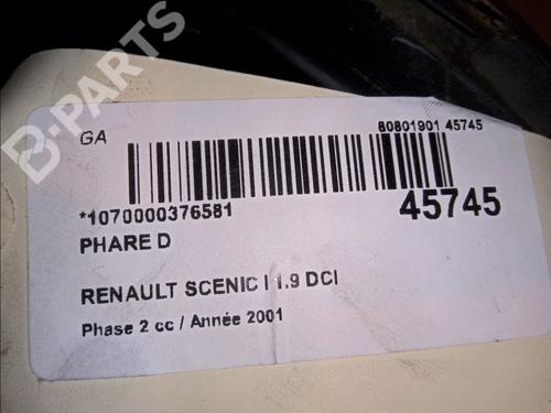 Phare droit RENAULT SCÉNIC I MPV (JA0/1_, FA0_) 1.9 dCi (JA05, JA1F) | BP11227015C29 