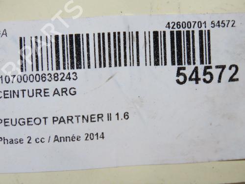 Rear left seatbelt PEUGEOT PARTNER Tepee 1.6 HDi 90 | BP40437898I29 - Image 5