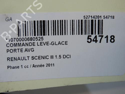Left front window switch RENAULT SCÉNIC III (JZ0/1_) 1.5 dCi | BP36173449I27 - Image 5