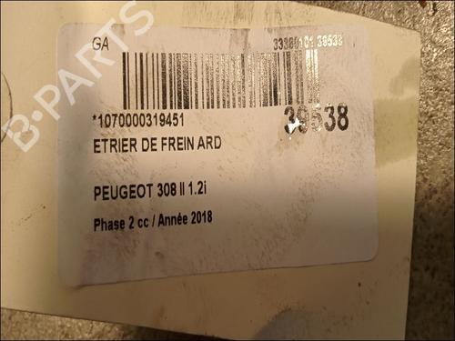 Used Right rear brake caliper PEUGEOT 308 II (LB_, LP_, LW_, LH_, L3_) 1.2 THP 110 (110 hp) 14877031