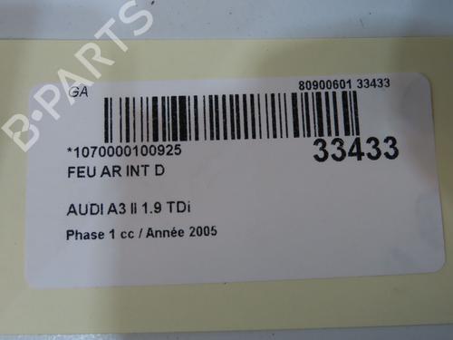 Højre baglygte bagklap Højre baglygte bagklap AUDI A3 Sportback (8PA) 1.9 TDI (105 hp) 33836505 33836505