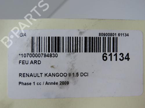 Used Right taillight Right taillight RENAULT KANGOO / GRAND KANGOO II (KW0/1_) 1.5 dCi 70 (KW0V, KW0A) (68 hp) 39084147 39084147