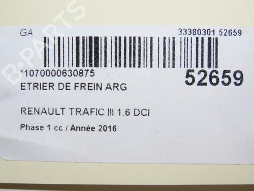Used Left rear brake caliper RENAULT TRAFIC III Van (FG_) 1.6 dCi 140 (FGMA, FGMC) (140 hp) 28830066