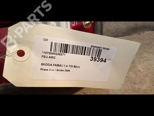 Left taillight SKODA FABIA I (6Y2) 1.4 TDI | BP9607124C34 