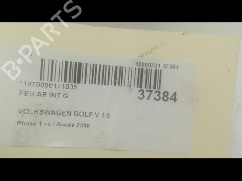 Used Left tailgate light VW GOLF V (1K1) 1.9 TDI (105 hp) 9601977