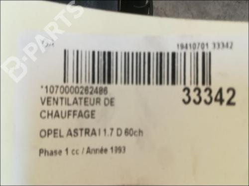 Heater blower motor OPEL ASTRA F Hatchback (T92) 1.7 D (F08, M08, F68, M68) | BP9611471M62 