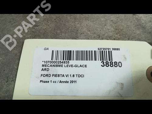 Rear right window mechanism FORD FIESTA VI (CB1, CCN) 1.6 TDCi | BP9610629C25 