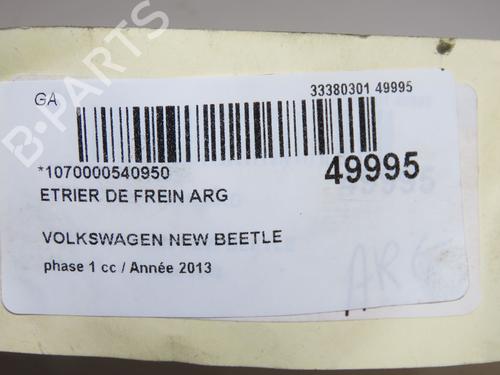 Used Left rear brake caliper Left rear brake caliper VW BEETLE (5C1, 5C2) 1.6 TDI (105 hp) 40205499 40205499
