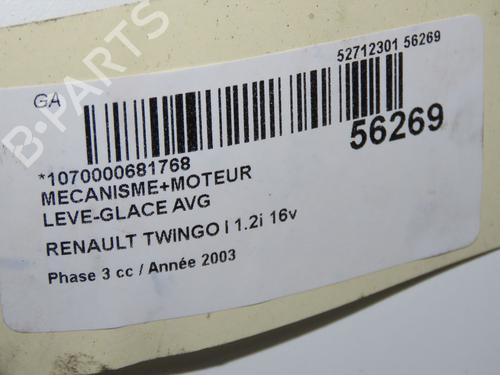 Rudehejsemekanisme ventre foran RENAULT TWINGO I (C06_) 1.2 16V (C06C, C06D, C06K) (75 hp) 31692753
