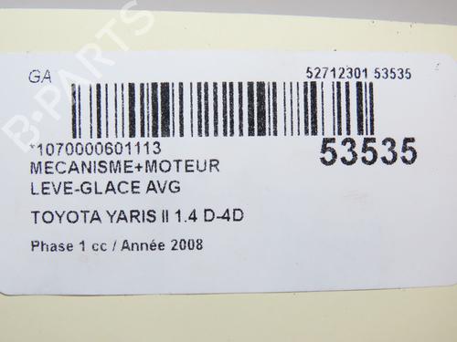 Front left window mechanism TOYOTA YARIS (_P9_) 1.4 D-4D (NLP90_, NLP90R) | BP28831194C22
