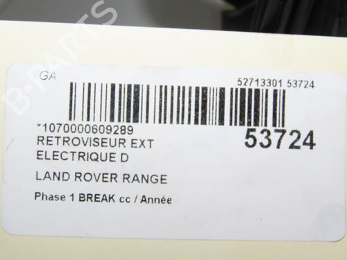 Used Right mirror Right mirror LAND ROVER RANGE ROVER EVOQUE (L538) 2.2 D (150 hp) 33948408 33948408