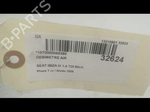 Used Mass air flow sensor Mass air flow sensor SEAT IBIZA IV (6J5, 6P1) 1.4 TDI (80 hp) 9593596 9593596