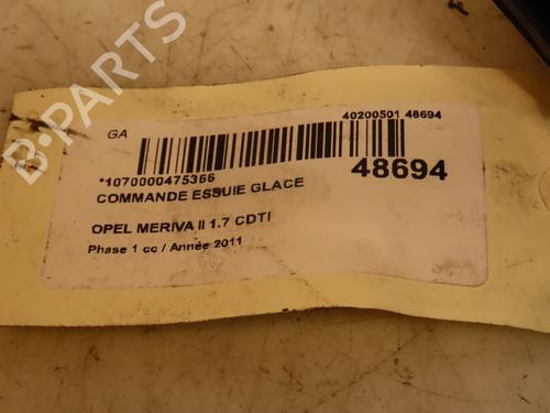 Used Steering column stalk OPEL MERIVA B MPV (S10) 1.7 CDTI (75) (110 hp) 16688183