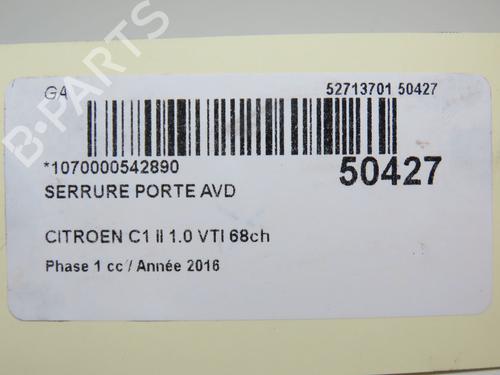 Front right lock CITROËN C1 II (PA_, PS_) 1.0 VTi 68 | BP19528925C97 