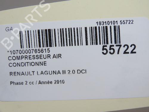 AC compressor RENAULT LAGUNA III (BT0/1) 2.0 dCi (BT07, BT0J, BT14, BT1A, BT1S) | BP36493564M34 - Image 6