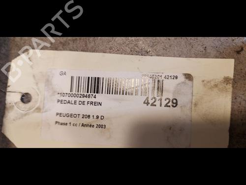 Used Break pedal Break pedal PEUGEOT 206 Hatchback (2A/C) 1.9 D (69 hp) 23173680 23173680