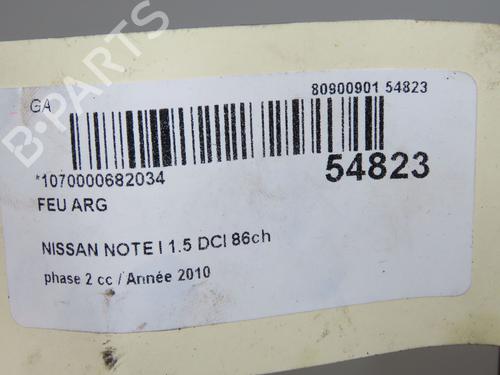 Left taillight NISSAN NOTE (E11, NE11) 1.5 dCi | BP31242614C34