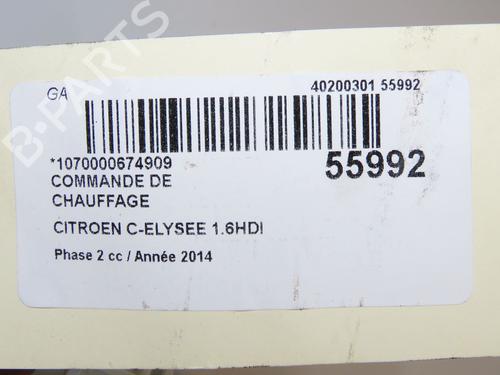 Commande Chauffage CITROËN C-ELYSEE (DD_) 1.6 HDI 92 | BP32332343I5  - Image 6