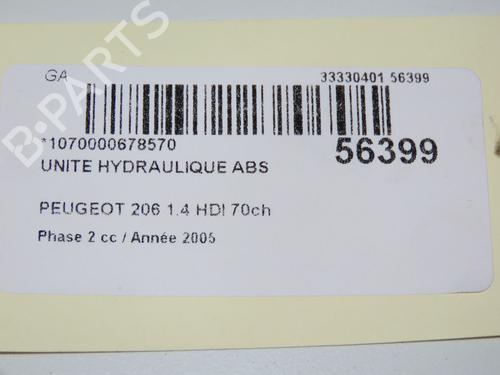 ABS pump PEUGEOT 206+ (2L_, 2M_) 1.4 HDi eco 70 | BP32100450M43 