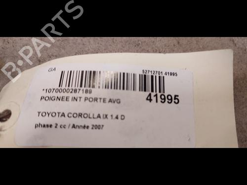 Used Front left interior door handle TOYOTA COROLLA (_E12_) 1.4 D (NDE120_, NDE120R) (90 hp) 9615046