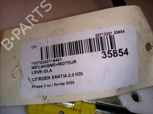 Front left window mechanism CITROËN XANTIA (X1_, X2_) 2.0 HDI 90 | BP23175781C22