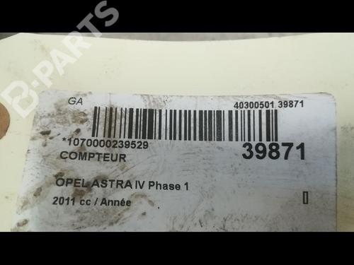 Instrument cluster OPEL ASTRA J Sports Tourer (P10) 2.0 CDTI (35) | BP9608579C47 