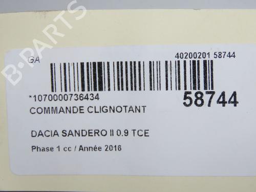 Steering column stalk DACIA SANDERO II TCe 90 (B8M1, B8MA, B8AC) | BP36246630I23  - Image 5