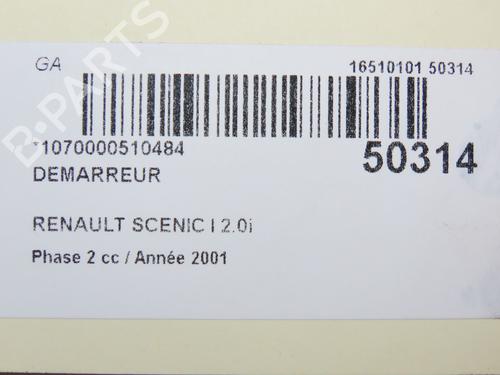 Used Starter RENAULT SCÉNIC I MPV (JA0/1_, FA0_) 2.0 16V (JA1D, JA17) (140 hp) 28828977
