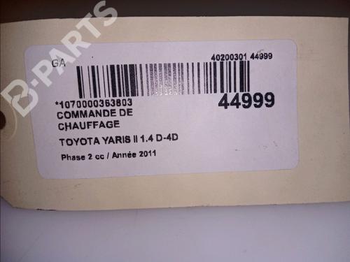 Commande Chauffage TOYOTA YARIS (_P9_) 1.4 D-4D (NLP90_, NLP90R) | BP11101091I5 