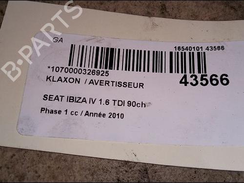 Horn SEAT IBIZA IV (6J5, 6P1) 1.6 TDI | BP14874906E13 