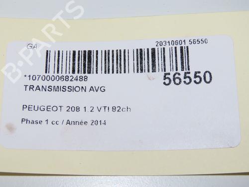 Left front driveshaft PEUGEOT 208 I (CA_, CC_) 1.2 VTI 82 | BP31324633M38 