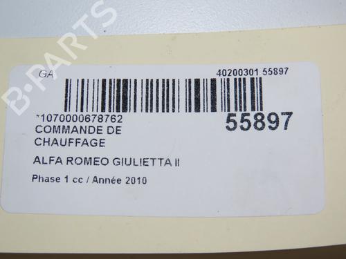 Used Climate control ALFA ROMEO GIULIETTA (940_) 1.6 JTDM (940FXD1A) (105 hp) 31141118