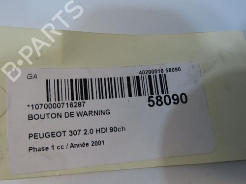 Warning switch PEUGEOT 307 (3A/C) 2.0 HDi 90 | BP36510918I22 - Image 4