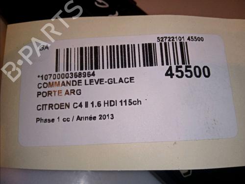 Used Left rear window switch CITROËN C4 II (NC_) 1.6 HDi 115 (114 hp) 11876616