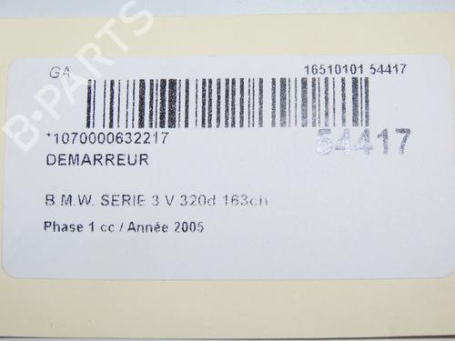 Motor arranque BMW 3 (E90) 320 d (163 hp) 33008027