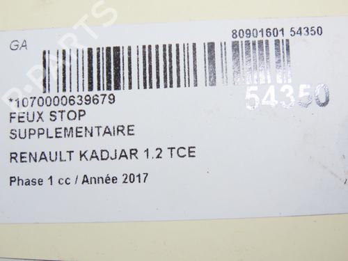 Used Third brake light RENAULT KADJAR (HA_, HL_) 1.2 TCe 130 (HLMR) (130 hp) 28969759