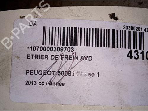 Used Right front brake caliper PEUGEOT 5008 (0U_, 0E_) 1.6 HDi (114 hp) 14877587