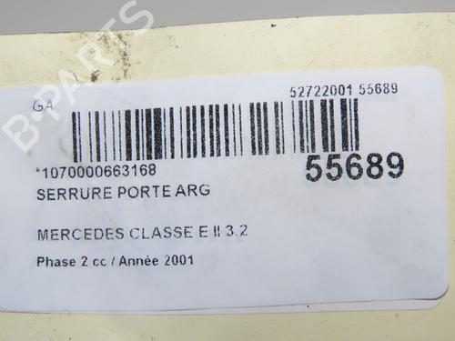 Rear left lock MERCEDES-BENZ E-CLASS (W210) E 320 CDI (210.026) | BP32399709C100