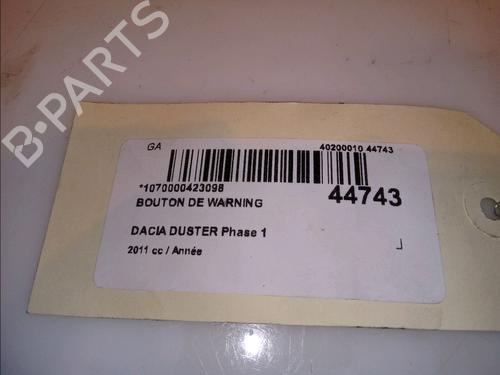 Used Warning switch DACIA DUSTER (HS_) 1.6 16V (105 hp) 12116863