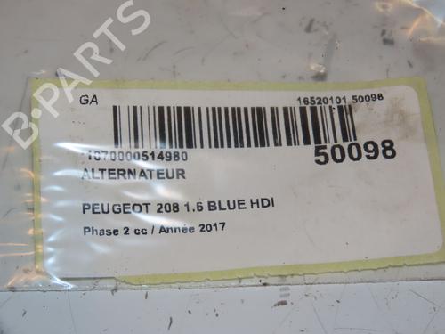 Alternator PEUGEOT 208 I (CA_, CC_) 1.6 BlueHDi 100 | BP17315612M7 