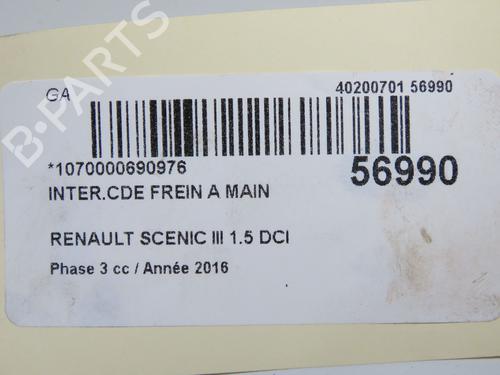 Used Switch Switch RENAULT GRAND SCÉNIC III (JZ0/1_) 1.5 dCi (JZ09, JZ0D, JZ10, JZ14, JZ1G, JZ29, JZ2C) (110 hp) 38713705 38713705